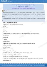 Đề thi học kì 2 Vật lí 10 Chân trời sáng tạo - Đề số 3